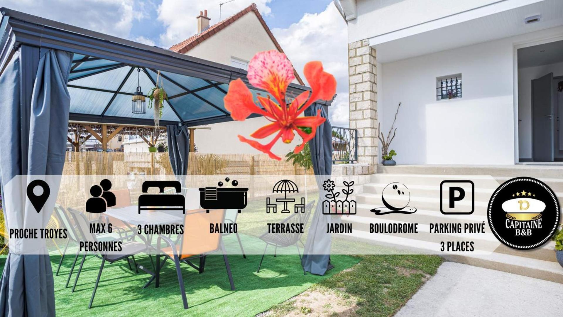 Le Flamboyant - Confort & Rarete - Premium Saint-Andre-les-Vergers ภายนอก รูปภาพ